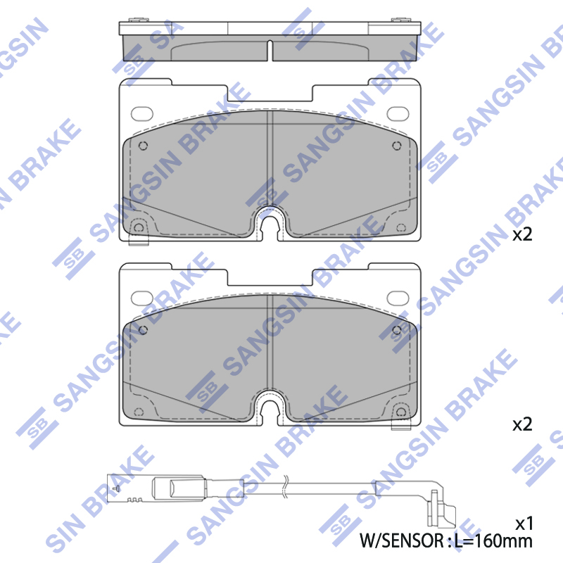 Передние тормозные колодки Sangsin SP4506