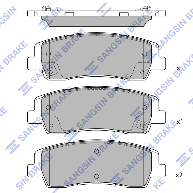 Задние тормозные колодки Sangsin SP4510