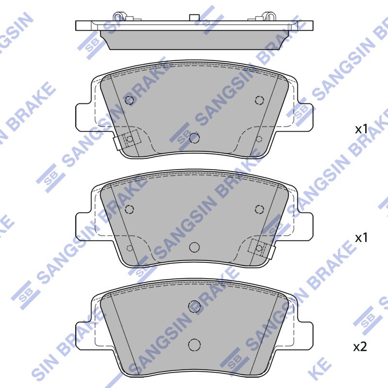 Задние тормозные колодки Sangsin SP4511
