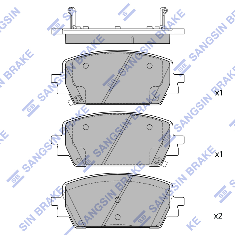 Передние тормозные колодки Sangsin SP4513