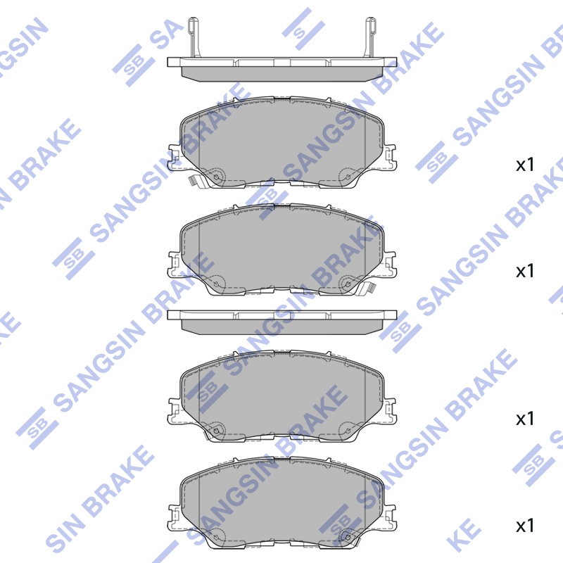 Передние тормозные колодки Sangsin SP4516
