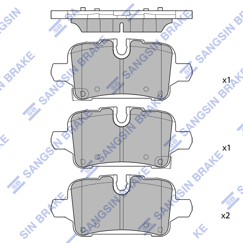 Передние тормозные колодки Sangsin SP4517