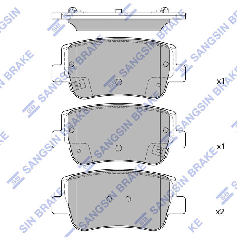 Передние тормозные колодки Sangsin SP4535