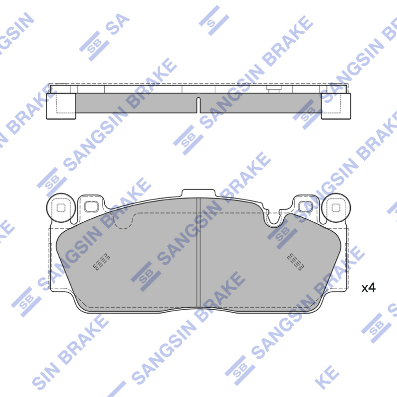 Передние тормозные колодки Sangsin SP4538