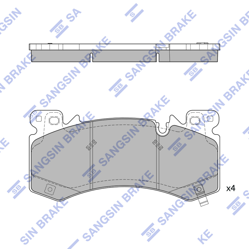 Передние тормозные колодки Sangsin SP4546