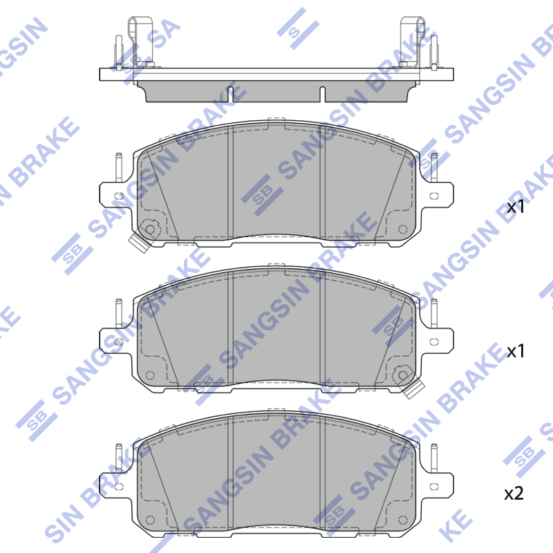 Передние тормозные колодки Sangsin SP4547