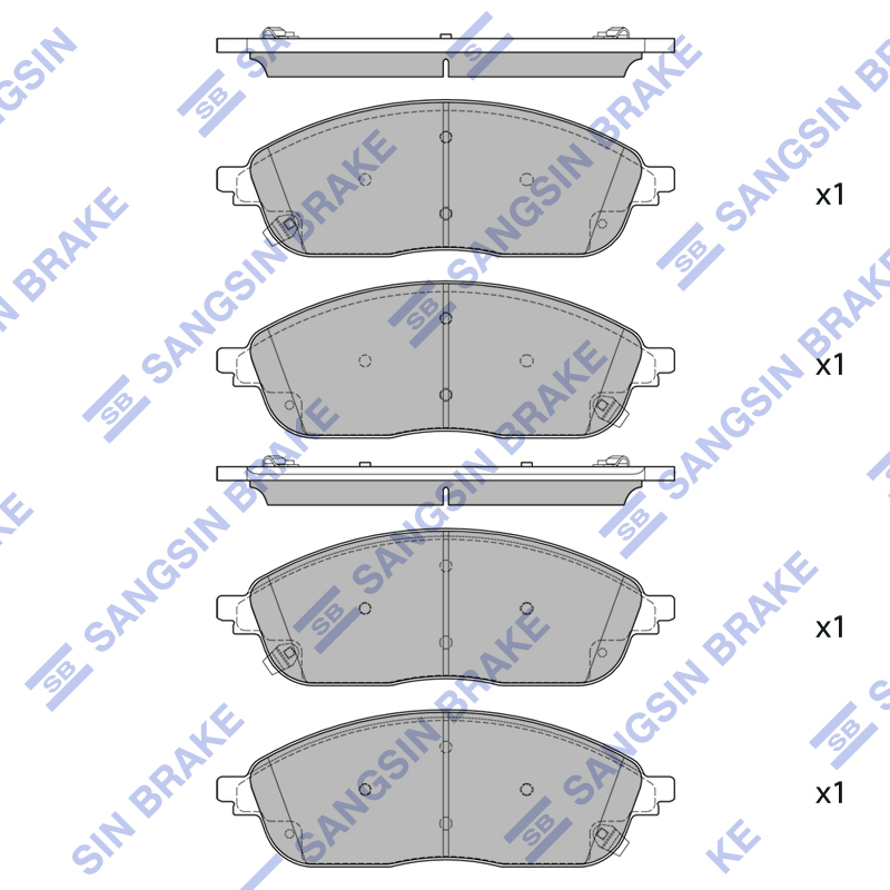 Передние тормозные колодки Sangsin SP4550