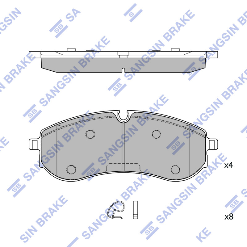 Передние тормозные колодки Sangsin SP4555
