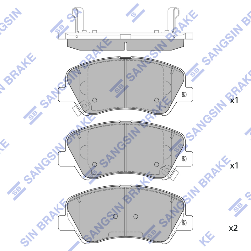 Передние тормозные колодки Sangsin SP4556