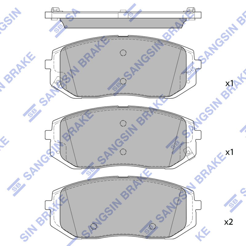 Передние тормозные колодки Sangsin SP4575