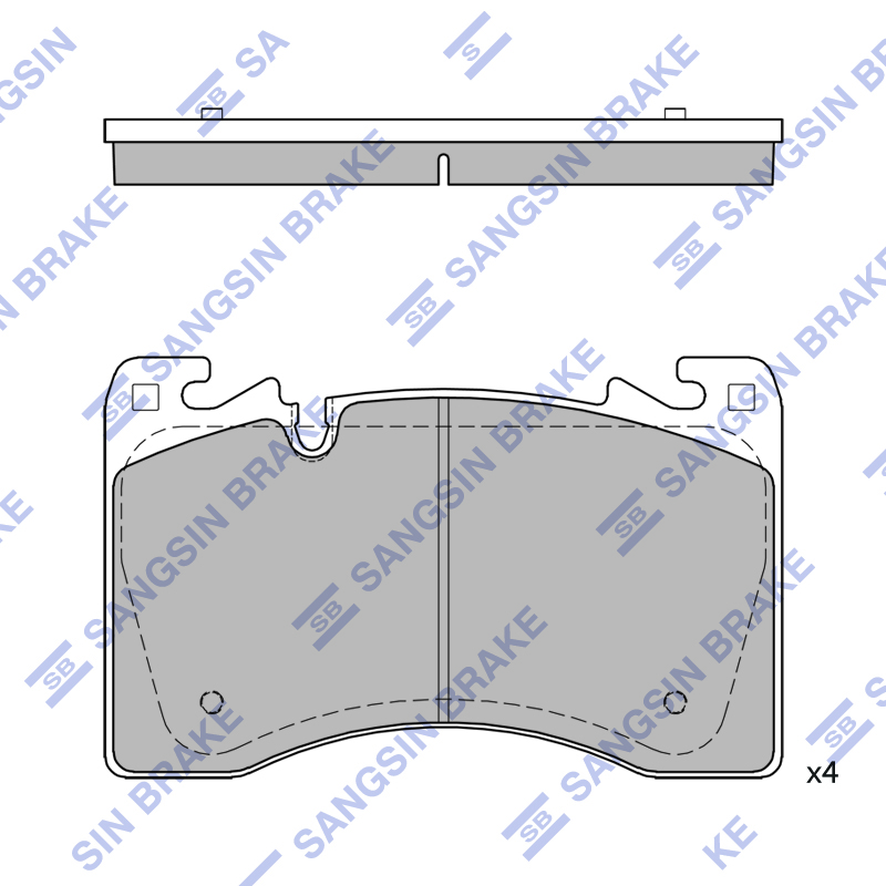 Передние тормозные колодки Sangsin SP4586