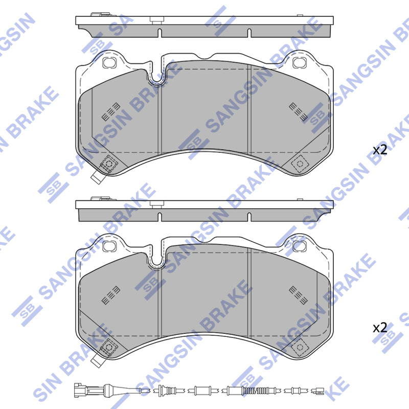 Передние тормозные колодки Sangsin SP4601