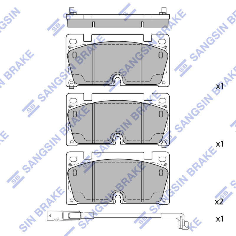 Передние тормозные колодки Sangsin SP4602