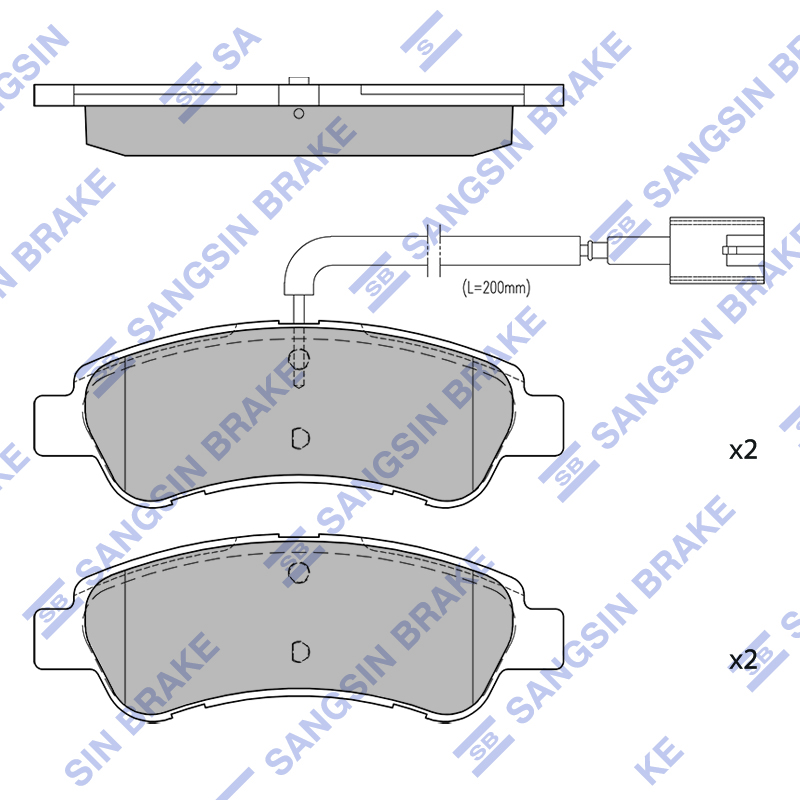 Передние тормозные колодки Sangsin SP4603