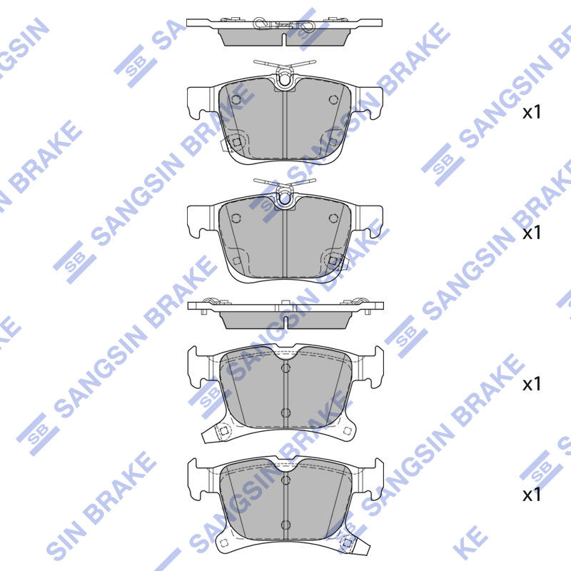 Передние тормозные колодки Sangsin SP4605