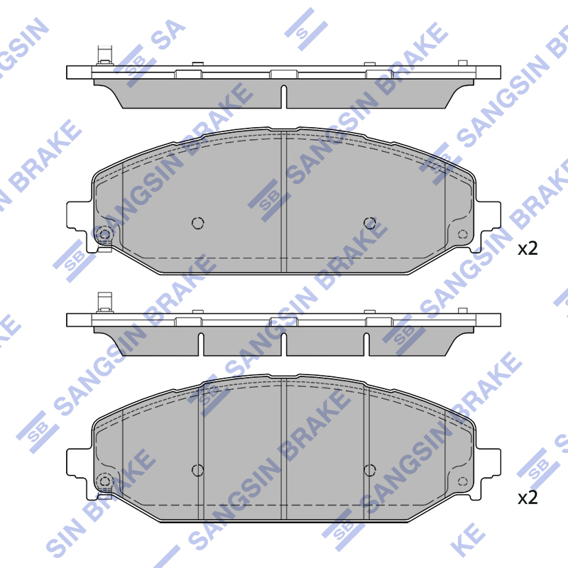 Передние тормозные колодки Sangsin SP4606