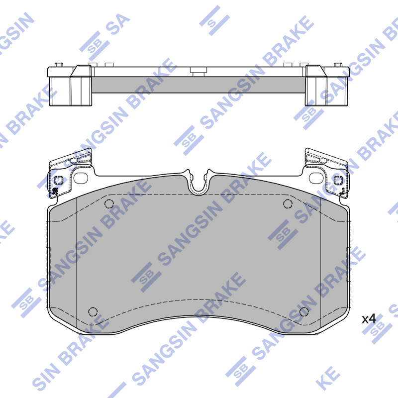 Передние тормозные колодки Sangsin SP4620