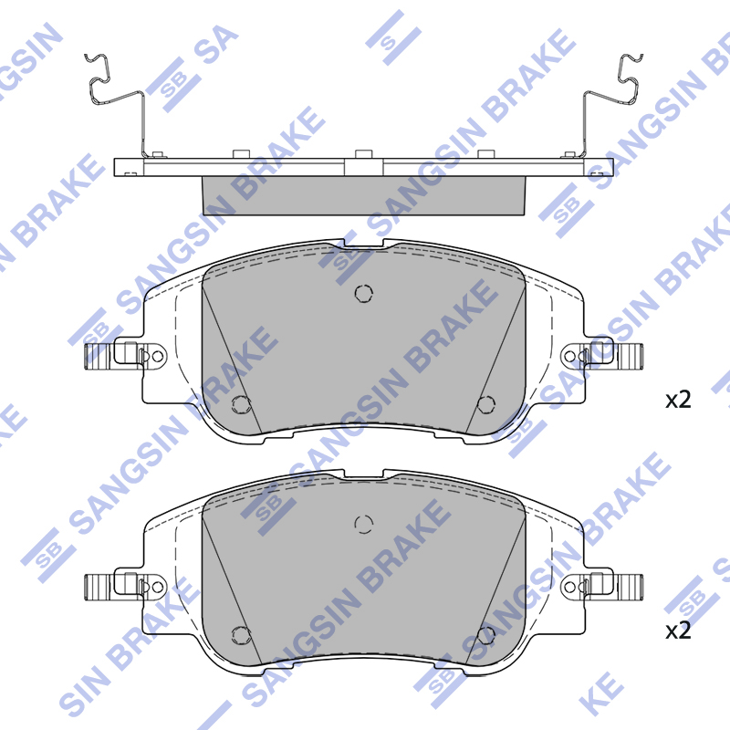 Передние тормозные колодки Sangsin SP4621