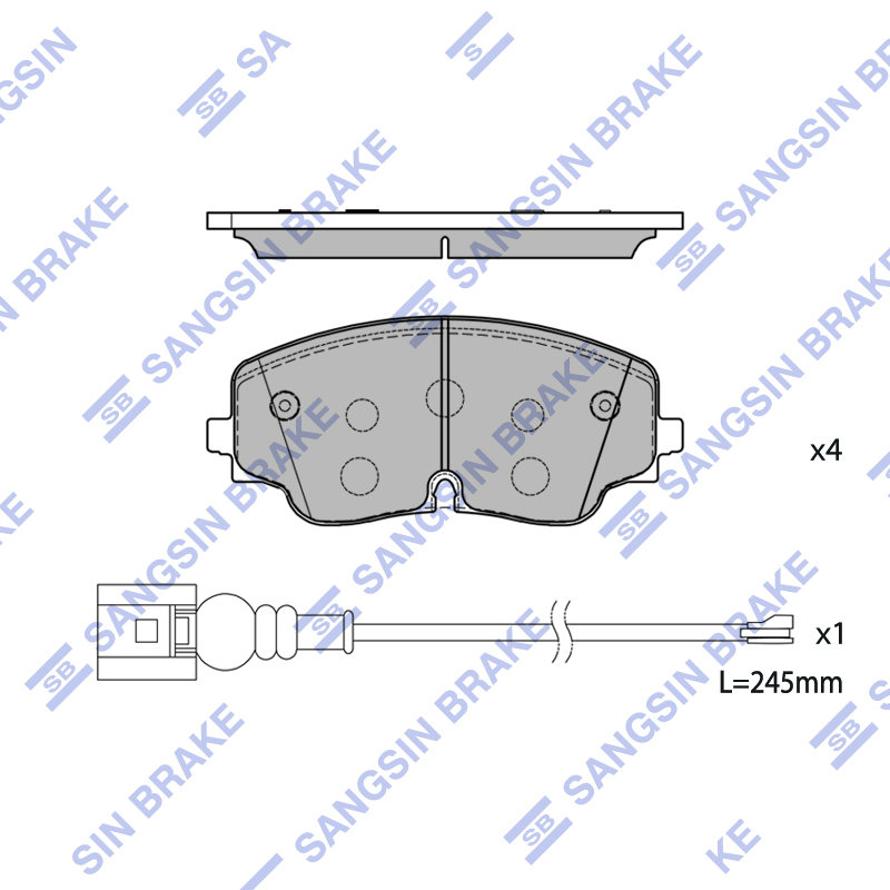 Передние тормозные колодки Sangsin SP4629