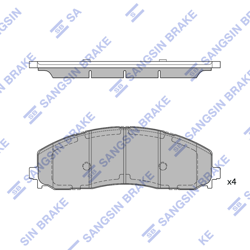 Передние тормозные колодки Sangsin SP4636
