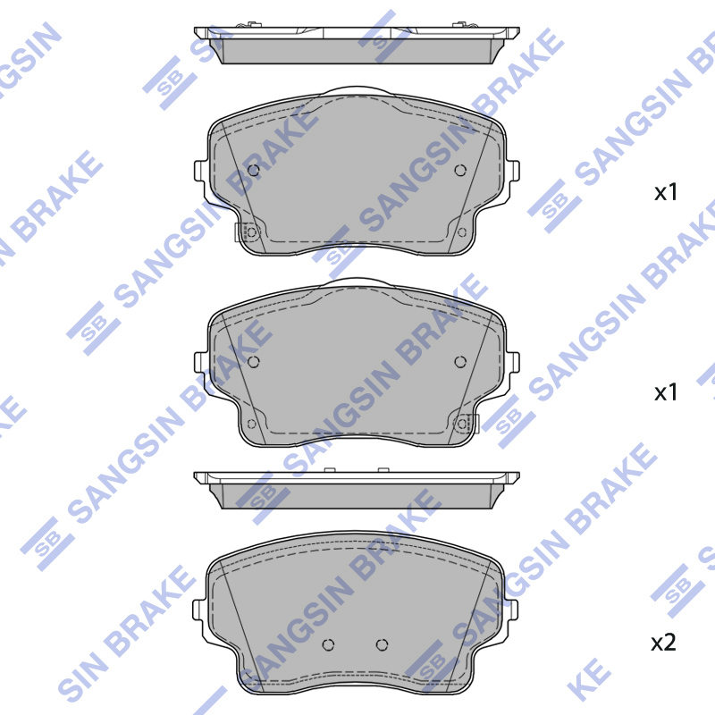 Передние тормозные колодки Sangsin SP4639