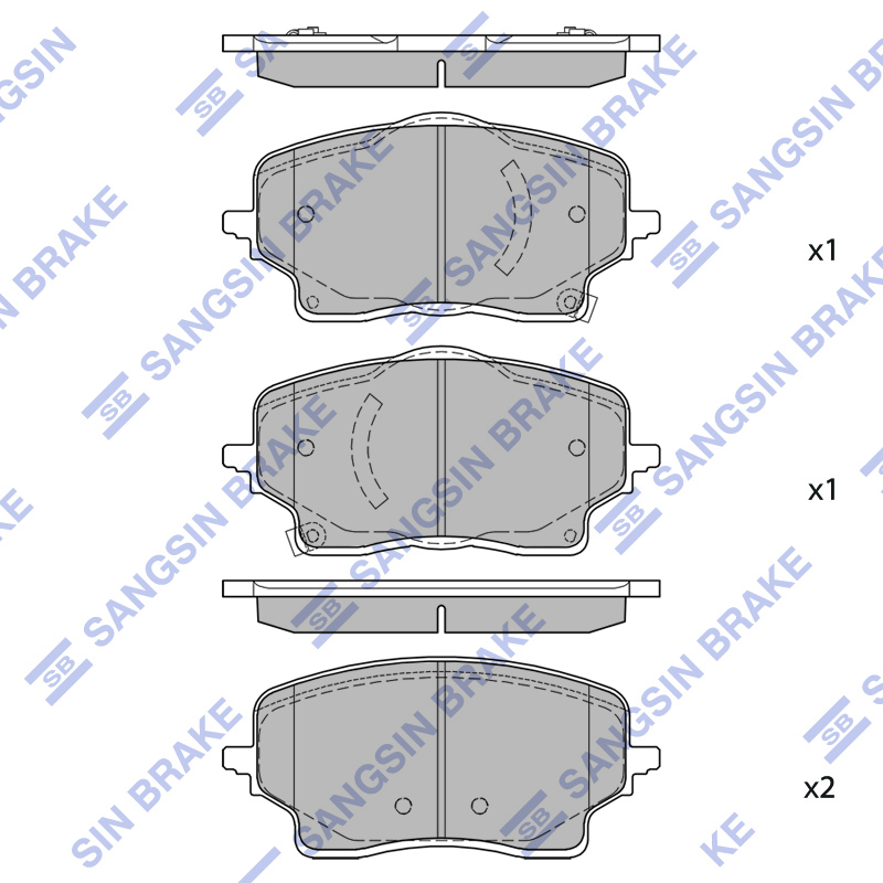Передние тормозные колодки Sangsin SP4640