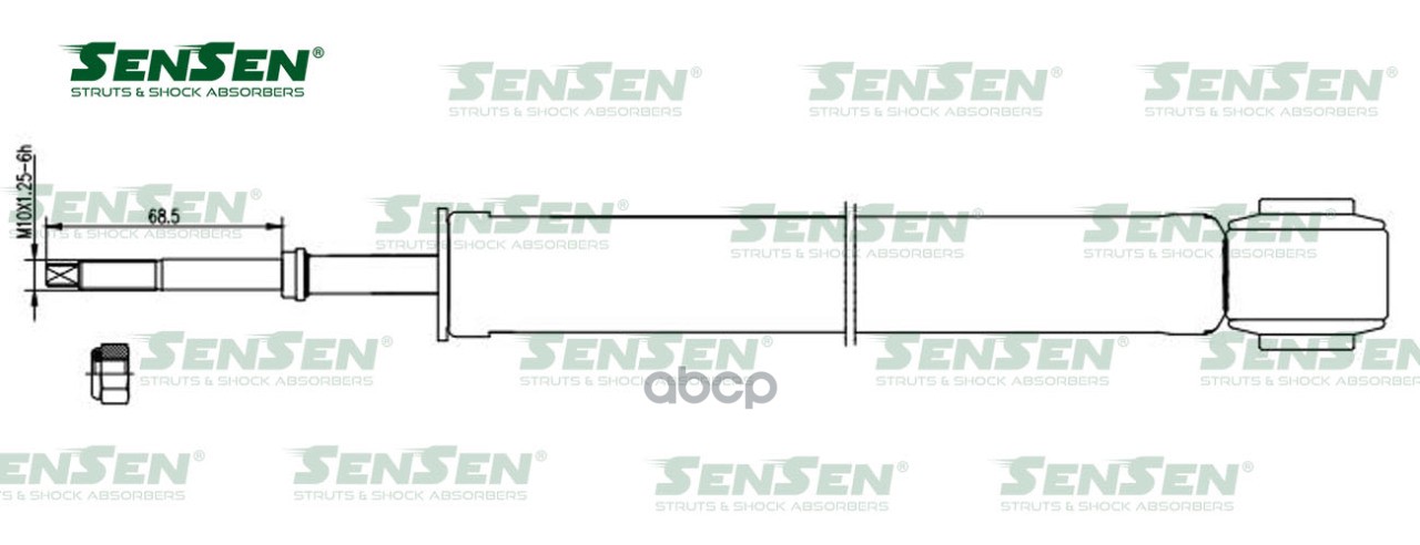 Амортизатор_зад. газ Nissan Tiida SENSEN 32120277