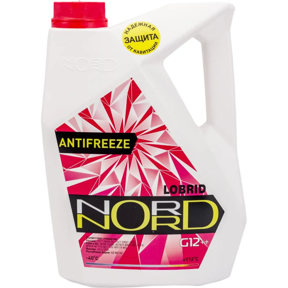 Антифриз NORD G12++ 3 кг красный